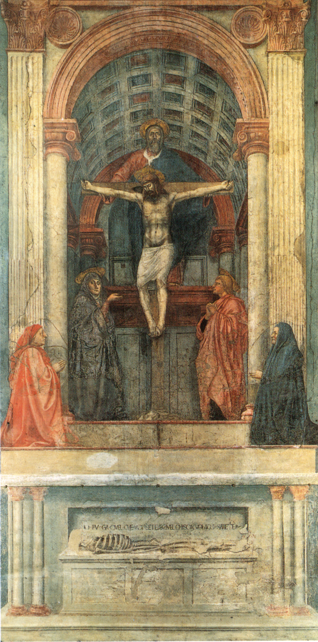 Chúa Ba Ngôi bởi Masaccio (1425), Vương cung thánh đường Santa Maria Novella, Florence